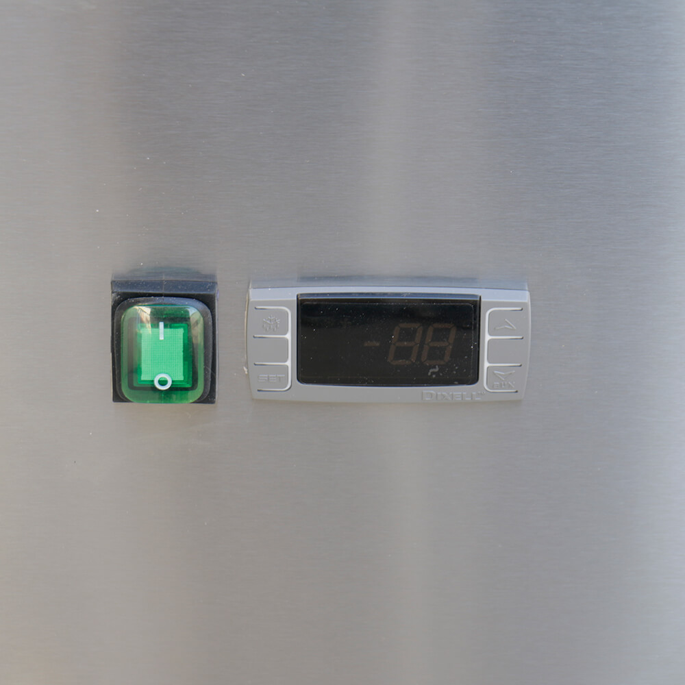 American style counter type stainless steel freezer(3 Doors Air Cooling)