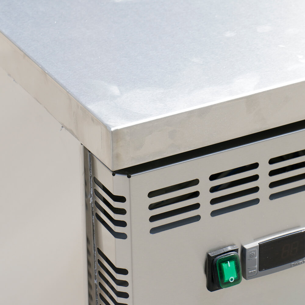 European style counter type stainless steel refrigerator(3 Doors Direct Cooling)